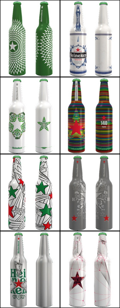 Heineken bottles 2013