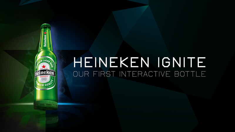 Heineken interactive bottle