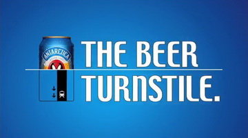 The beer turnstile