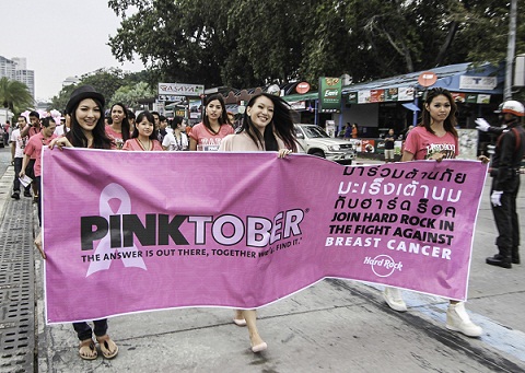 Pink Parade - PINKTOBER campaign to raise awareness of Breast Cancer