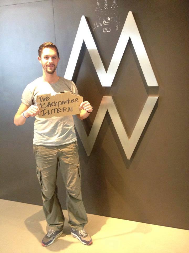 The backpacker intern Mark McCann