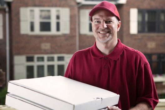 Pizza delivery person