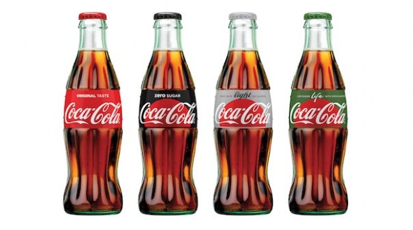 coke one brand glass
