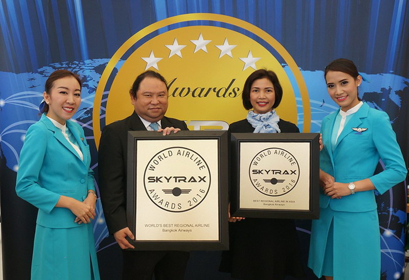 skytrax 2016 bangkok airways best airline