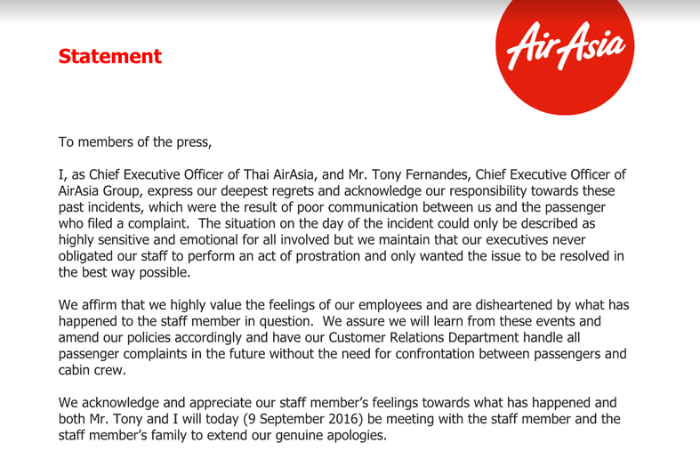 AirAsiaStatement