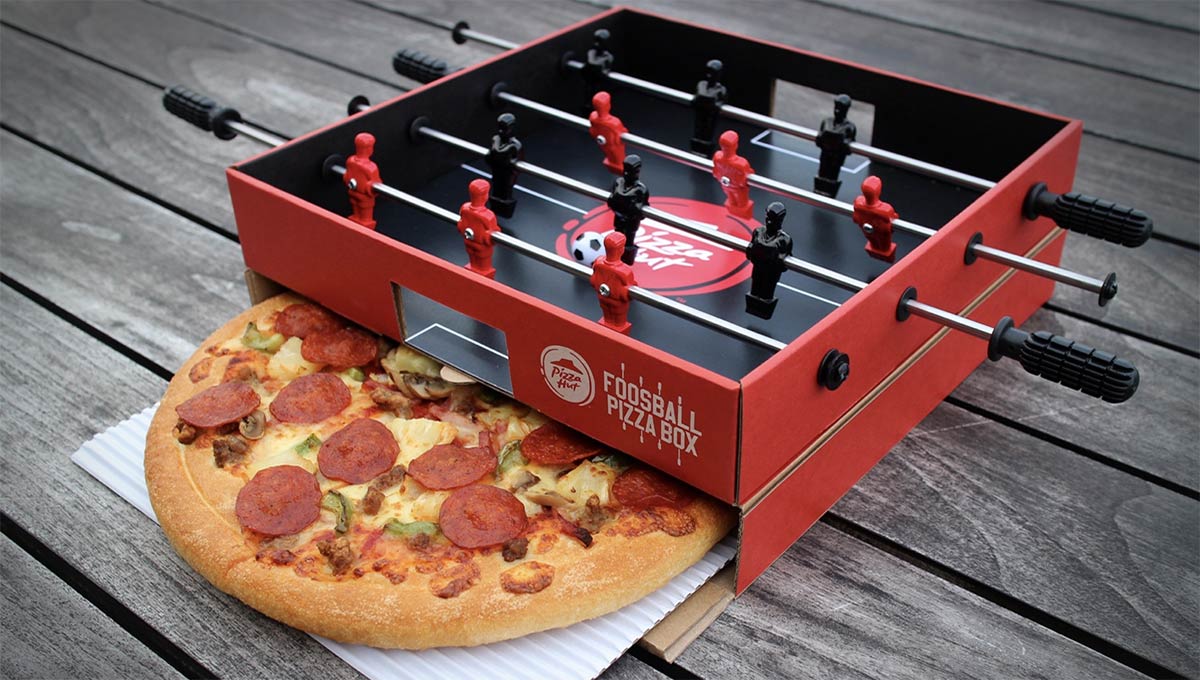 Foosball Pizza Box Pizza Hut Ogilvy