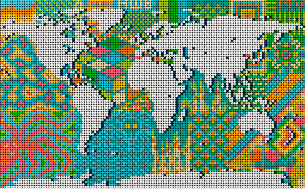 ทุบสถิติ LEGO Art World Map ชุดต่อแผนที่โลกที่มี "จำนวนชิ้น" มากที่สุดในโลก - Brand Buffet
