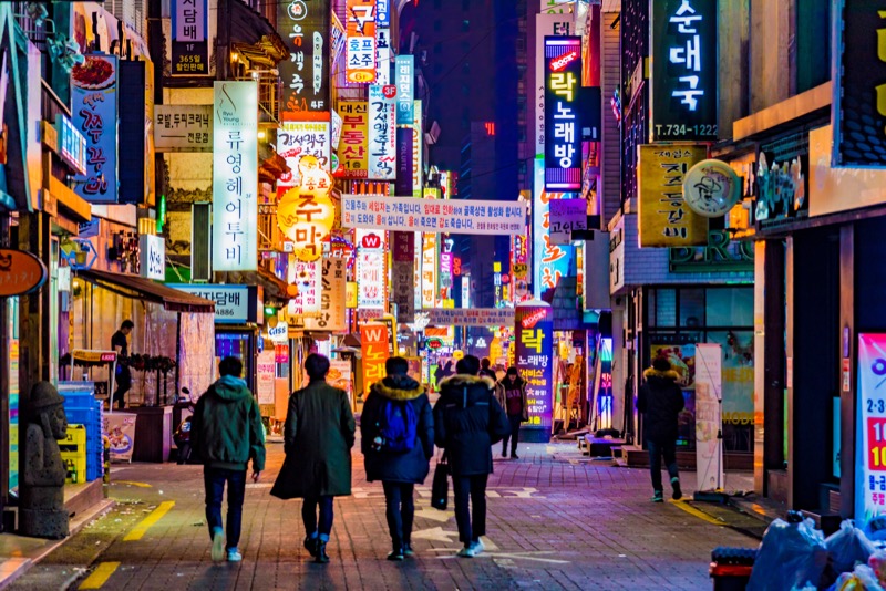 Korean Night Street