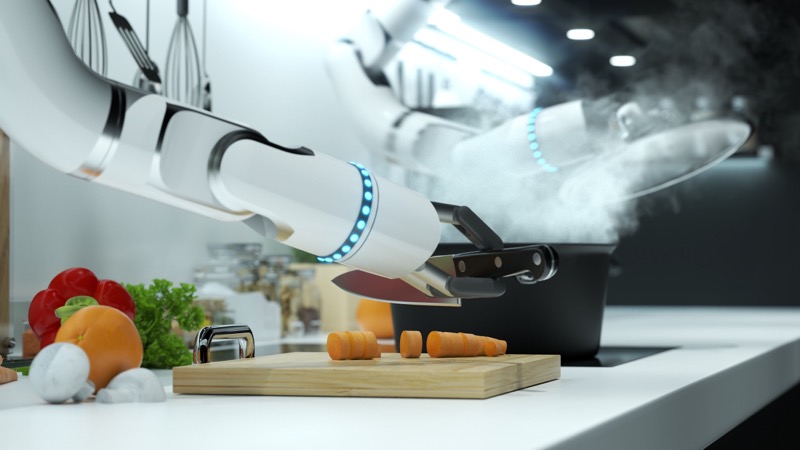 Restaurant-Trends-2022_Automatic Cooking By Robot Hands