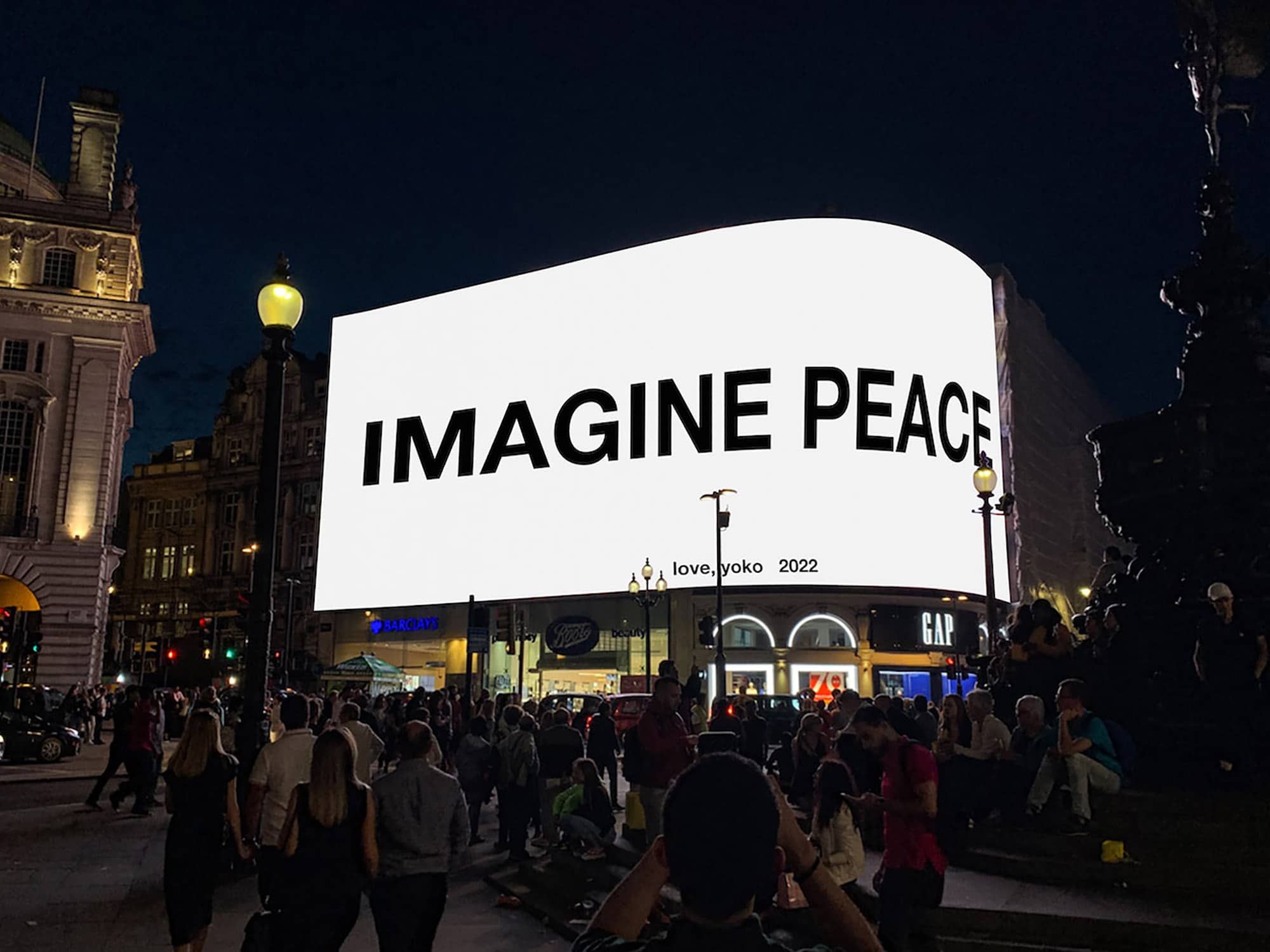 imagine peace yoko ono london
