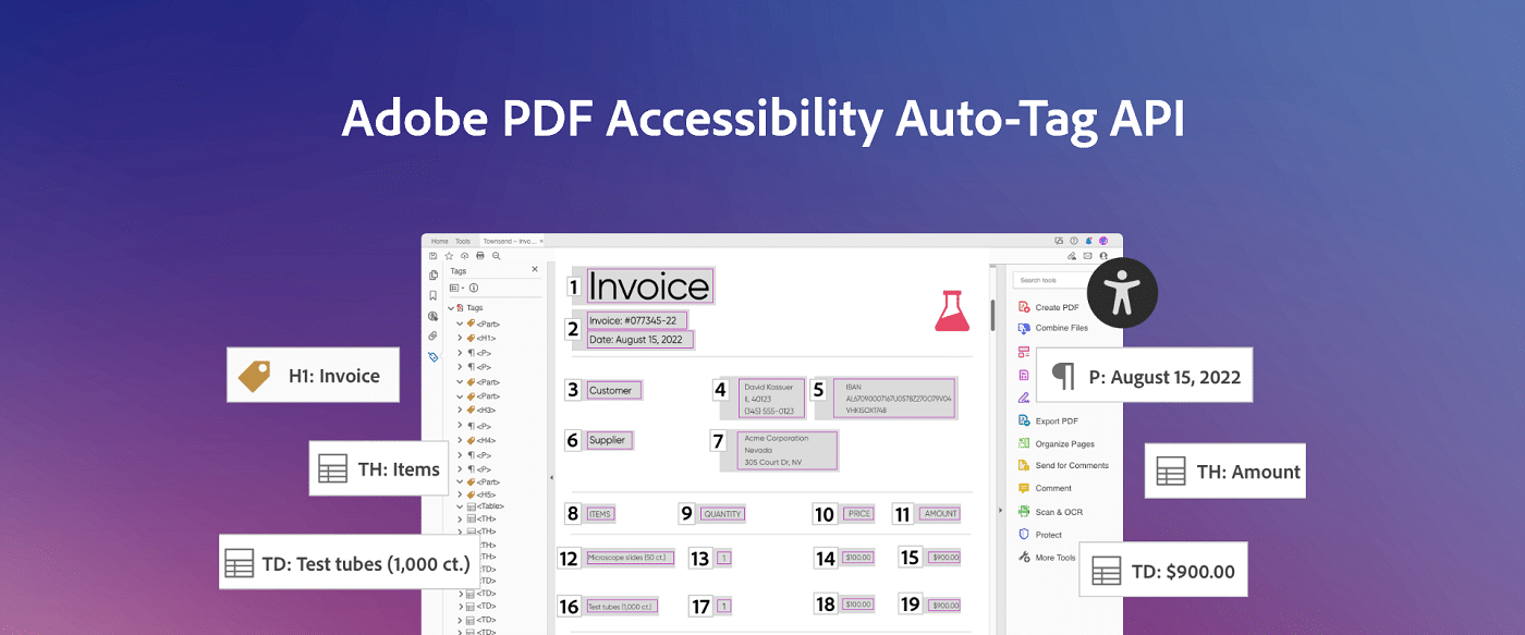 Adobe PDF Accessibility Auto-Tag API