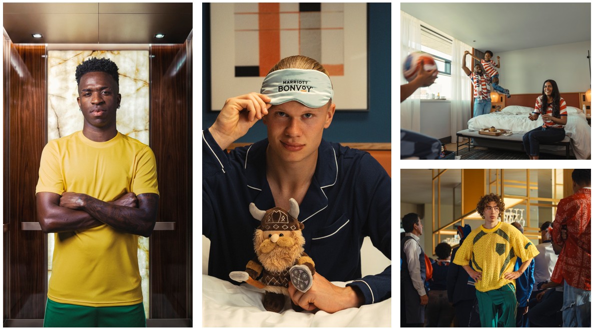 อาลิง โฮลัน และ วีนีซียุส ฌูนีโยร์ ร่วมเป็นพรีเซนเตอร์ในแคมเปญใหม่ของ แมริออท บอนวอย และ วีซ่า “เพื่อแฟนบอลทั่วโลก” (For Fans, Everywhere) ก่อนการแข่งขันฟุตบอลโลก ฟีฟ่า เวิลด์ คัพ 2026 (FIFA World Cup 2026™) [PR]